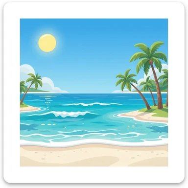 summer holiday sticker