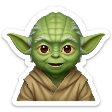 A yoda with 67 on top of it work please sticker
