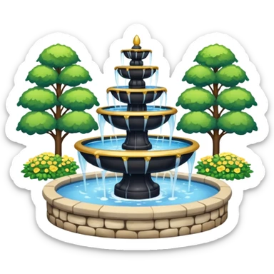park Fountain sticker