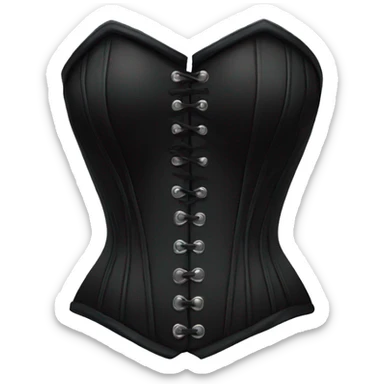 Black corset sticker
