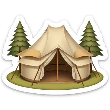 glamping sticker