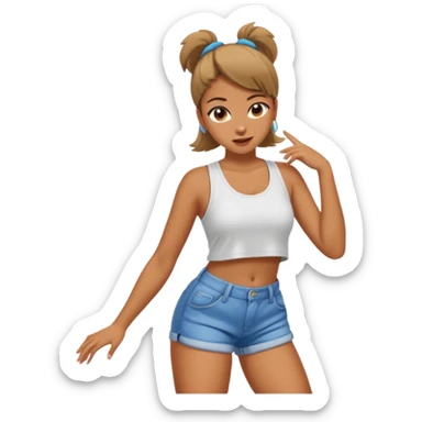 Girl twerking  sticker