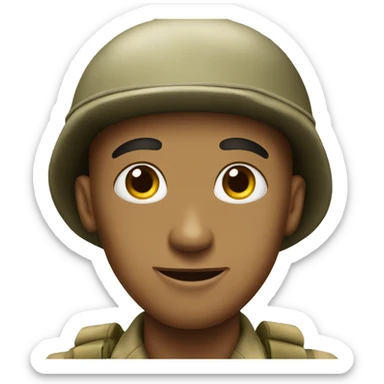 American soldier WWII sticker