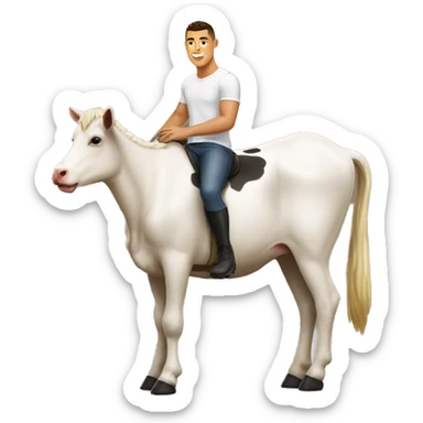 Ronaldo sur une vache sticker