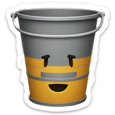 An insanely large bucket sticker