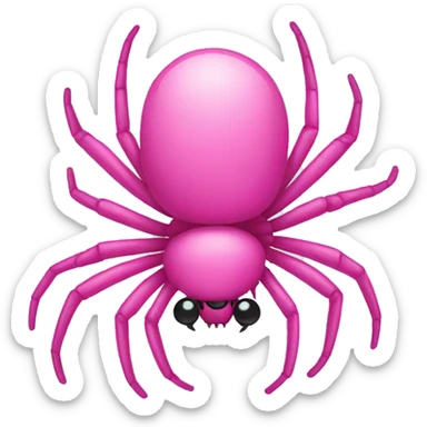 Pink spider sticker