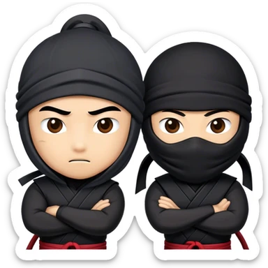 Pareja ninja  sticker
