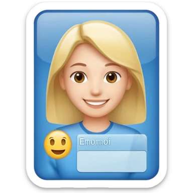 an employee’s card sticker