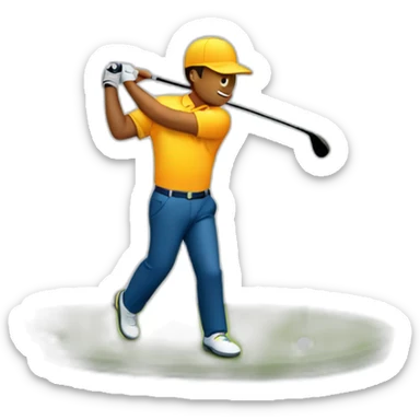 Swing de Golf sticker