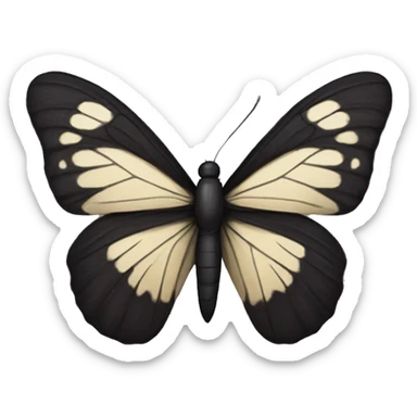 Mariposa negra sticker
