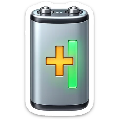 charged battery sticker