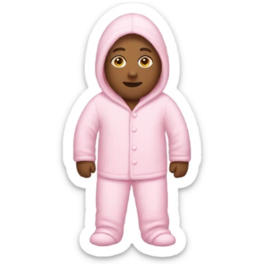 pink person in pink pajamas sticker