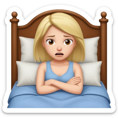 Wife being impatient in bed sticker