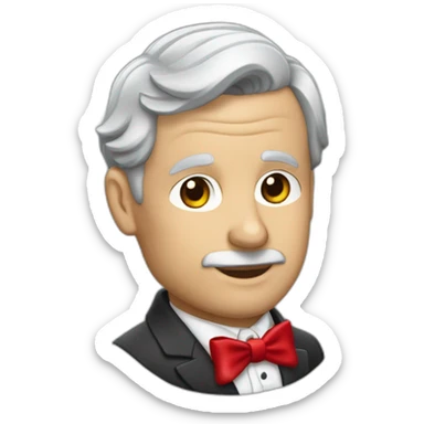 jenkins-a-gray-haired-balding-butler-wearning-dinner-jacket-with-red-bow-tie-with-closed-eyes-no-glasses-and-closed-eyes-without-glasses sticker