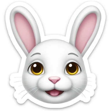 Bunny sticker