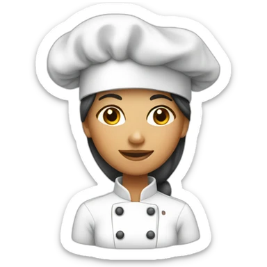 personal chef woman sticker