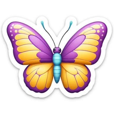 butterfly plushie  sticker