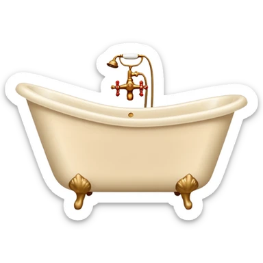 Bathtub beige sticker