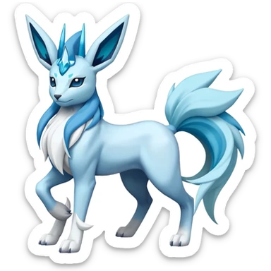  Cobalion-Suicune-Glaceon-fakemon (full body) sticker