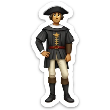 christopher columbus full body sticker