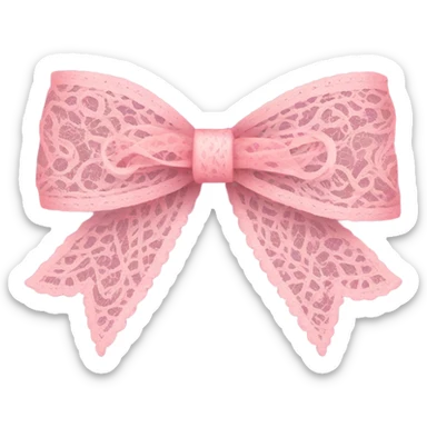 a cute pink lace ribbon sticker