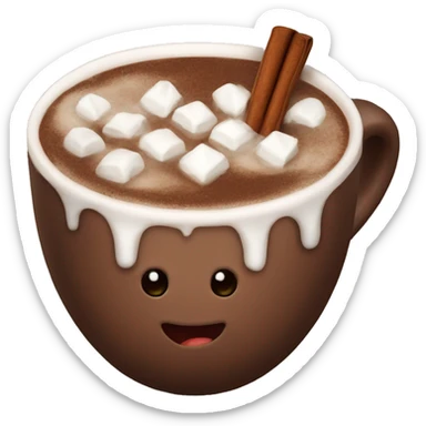 Hot chocolate sticker