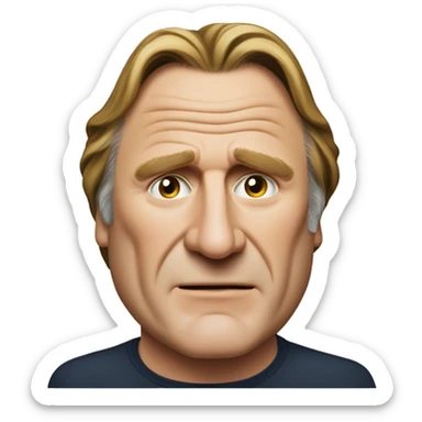 Gérard depars dieu sticker