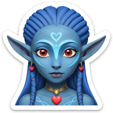 neytiri with love eye heart sticker