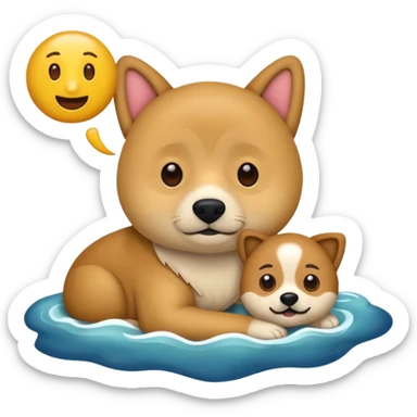 crea un emoji de buenas noches. Pon un texto : Buenas noches Javier y Tobi. Javier es una imagen de profesor y Tobi q sea imagen de un perro sticker