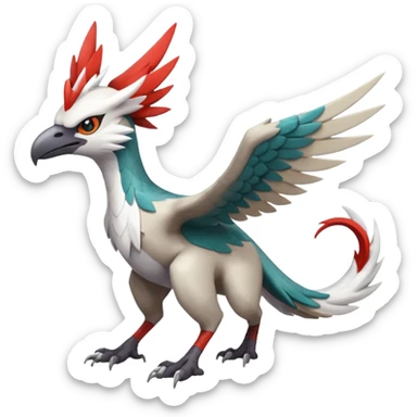Trico-Gryphon-Latias-Silvally-fusion-creature (full body) sticker