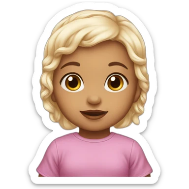 Baby girl 8 months sticker