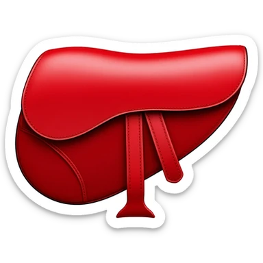 red dior saddle bag sticker
