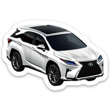 lexus rx sport blue car dark 2019 sticker