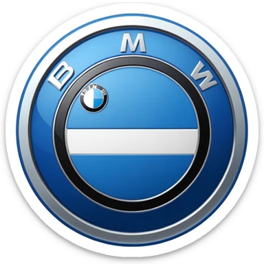Bmw real logo sticker