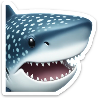 whale shark no teeth sticker