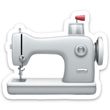 Grey modern sewing machine sticker