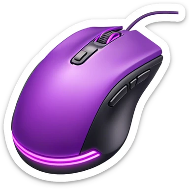 neon Purple gaming mouse sticker