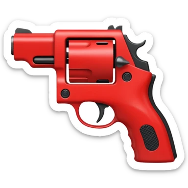 Un 👹 con una pistola en la mano  sticker