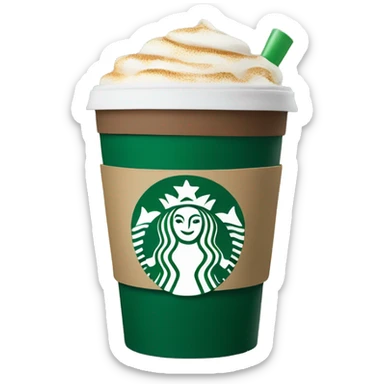 Starbucks coffee cup sticker