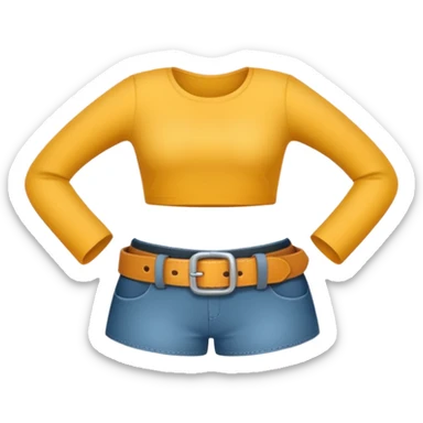 belt in girl hand sticker