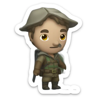 Risk of rain hunter sticker