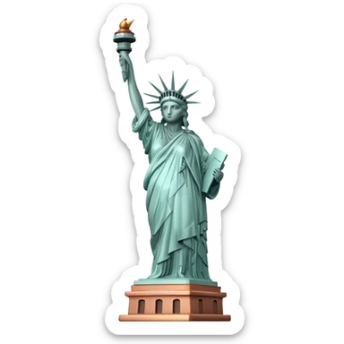 Statue of Liberty landmark sticker