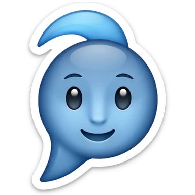 BLUE TICK white background  sticker