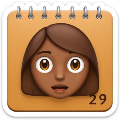calendar emoji with umber 29 sticker