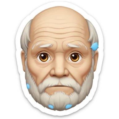Charles darwin old sticker