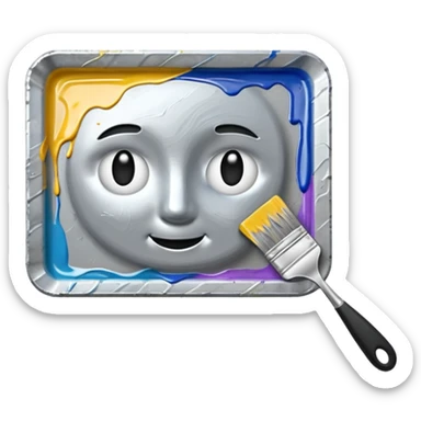 Palette paint knife, only knife sticker