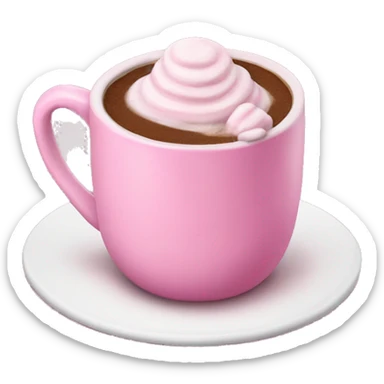pink hot chocolate  sticker