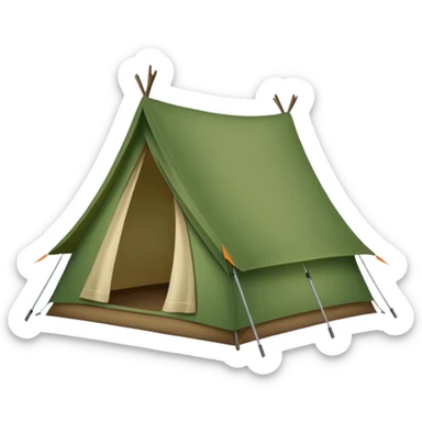 camping tent sticker