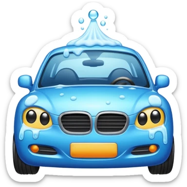 emoji for car wash sticker
