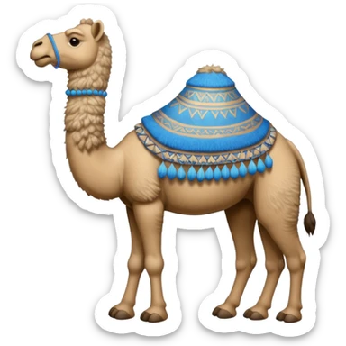 blue camel sticker